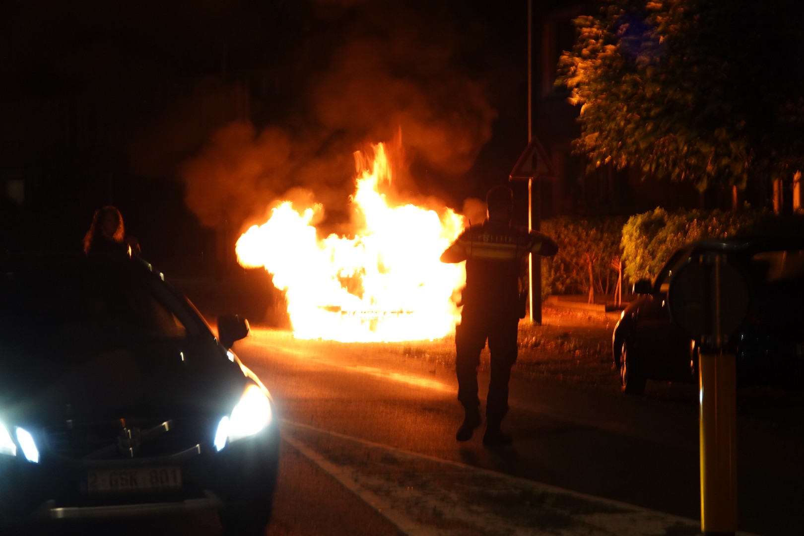 •	Autobrand Princenhage, Ambachtenlaan, Brandweer