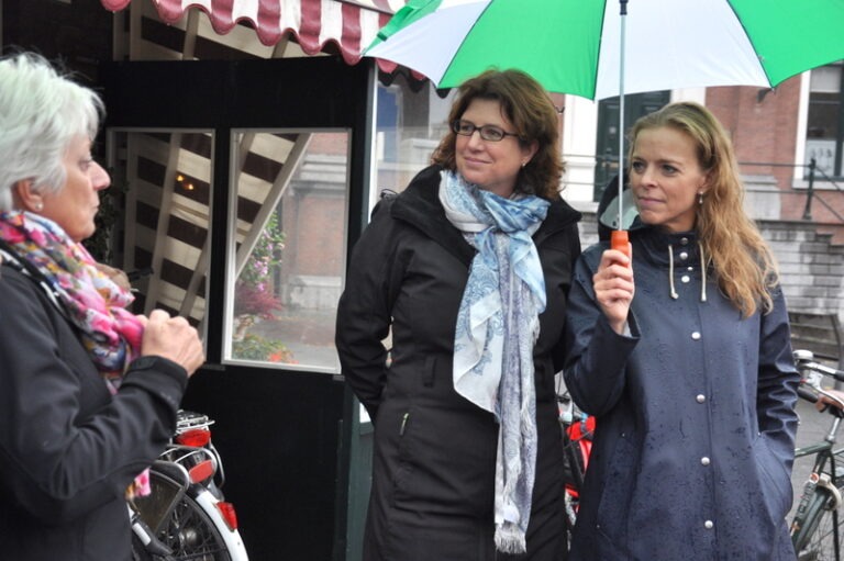 Werkbezoek wethouders Bos en Haagh