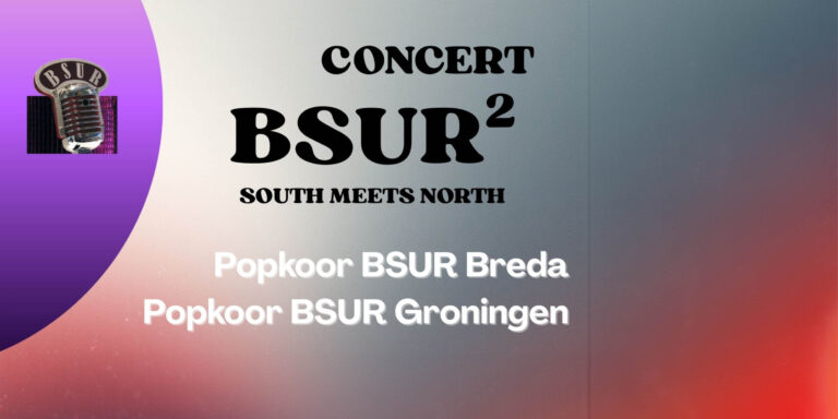 BSUR in het kwadraat: Gronings popkoor te gast in Breda 14 maart