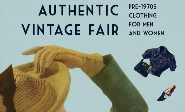 Vintage kleding, De Koe Princenhage, retro mode, vintage fair, unieke kleding kopen, Authentic Vintage Fair