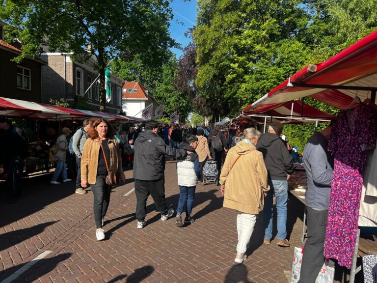 Gezellige vrijmarkt in Princenhage trekt veel bezoekers