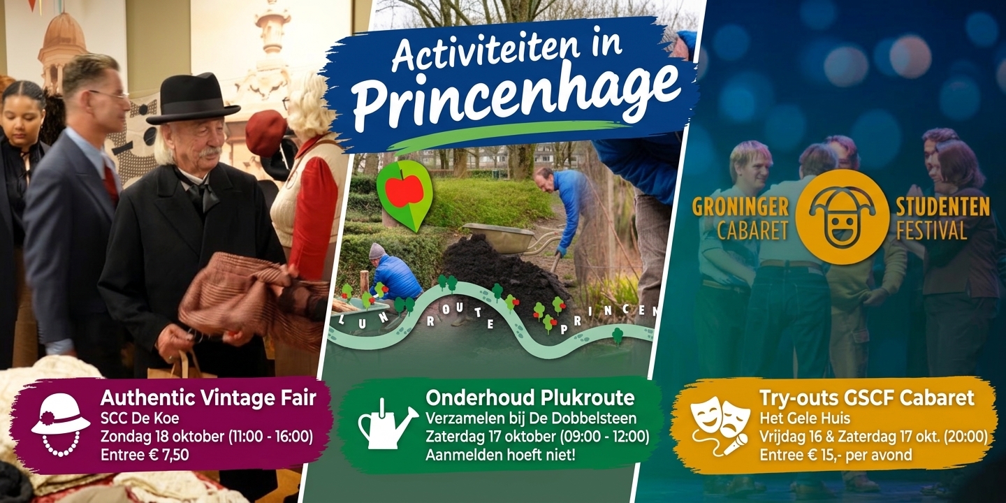 Activiteiten dit weekend in Princenhage: Cabaret, Plukroute en Vintage Fair
