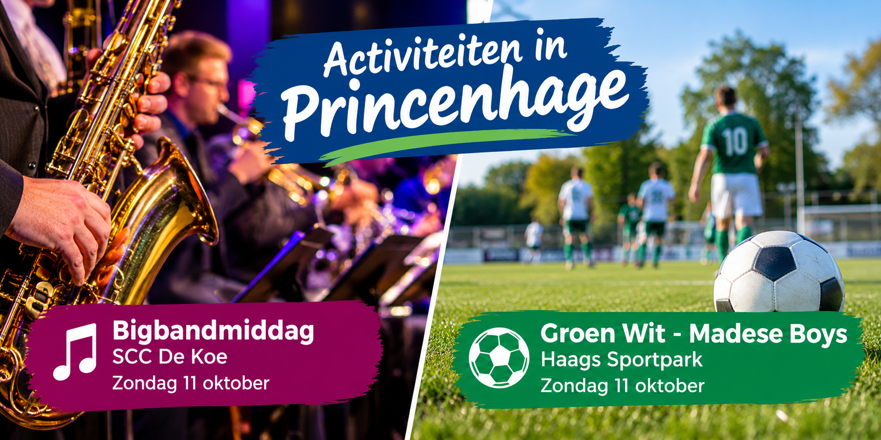 Activiteiten dit weekend in Princenhage: Bigbandmiddag en voetbal